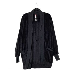 Hue Black Oversized Duster Cardigan Sweater S/M